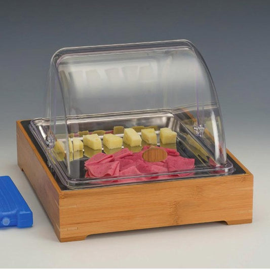 Zicco ZCP-771 Soğutuculu Polikarbon Rolltop Kapaklı, Teşhir Standı, 30x36x h:25 cm