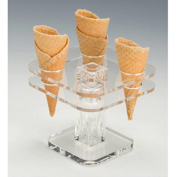 Zicco ZCP-762 Akrilik Dondurma Servis Standı, 13x13 cm