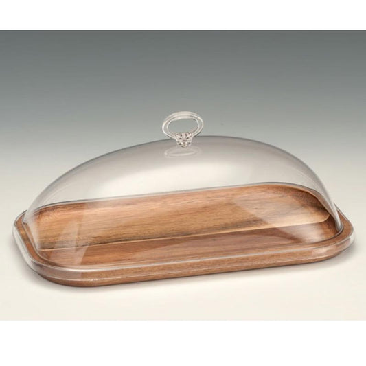 Zicco ZCP-747 Akrilik Kapaklı Ahşap Altlı Fanus, 19x33 cm