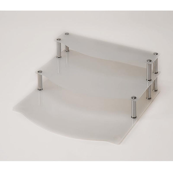 Zicco ZCP-570 Akrilik Merdiven Stand, 3 Katlı, 59x60x22x10 cm