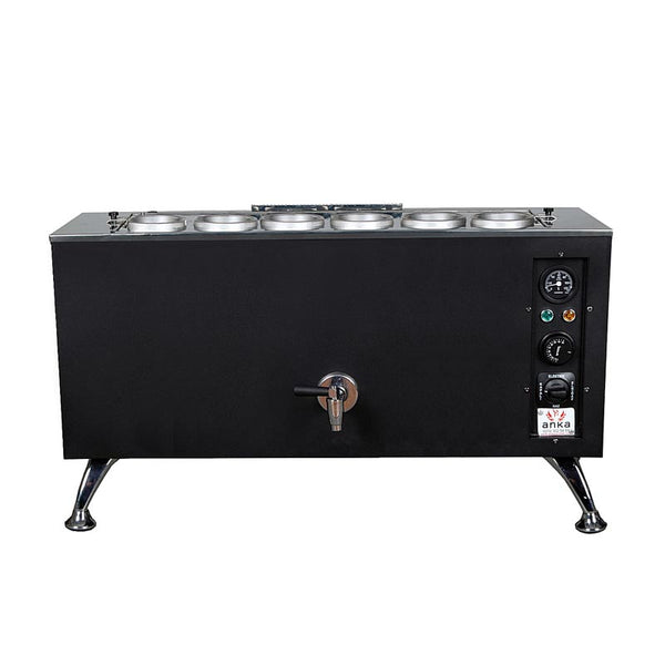 Anka Pro Full Otomatik 6 Demlikli Çay Kazanı, 60 L, Elektrikli, Siyah