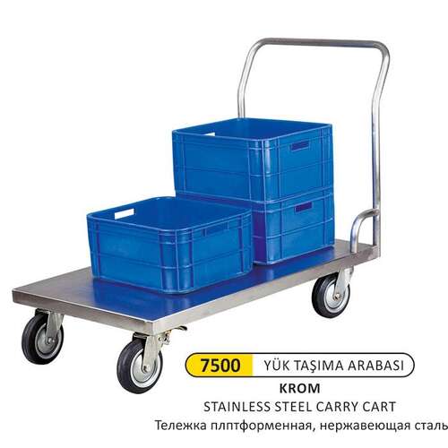 Arı Metal 7500 Yük Taşıma Arabası Paslanmaz Çelik