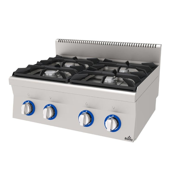 Atalay E-AGO-860 600 Seri Set Üstü 4 Gözlü Ocak, Gazlı