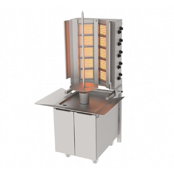 Atalay ADG-10D Alttan Motorlu Duvara Monteli Döner Makinesi, 5+2 Radyanlı, Doğalgazlı