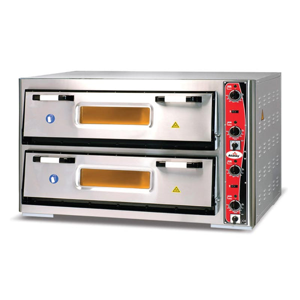 Atalay APF-92-2 30 cm x 18 Pizza Kapasiteli Çift Katlı Pizza Fırını, Elektrikli
