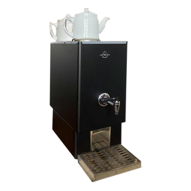 Ateşe Ayder Dijital Çay Kazanı, 2 Demlikli, 18 L, Statik Boyalı Siyah