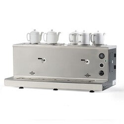 Ateşe Sümela Analog 5 Demlikli Çay Kazanı, Gaz+Elektrikli, Inox