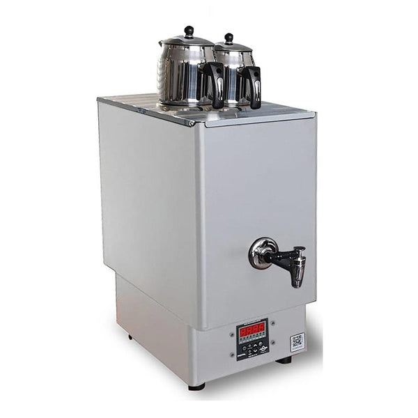 Ateşe Zeugma Dijital Çay Makinesi, 2 Demlikli, 12 L, Elektrikli, Inox