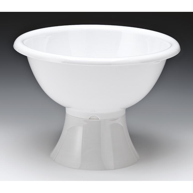 Zicco ZCP-446 Ayaklı Polikarbon Teşhir Kasesi, 35 cm, Beyaz