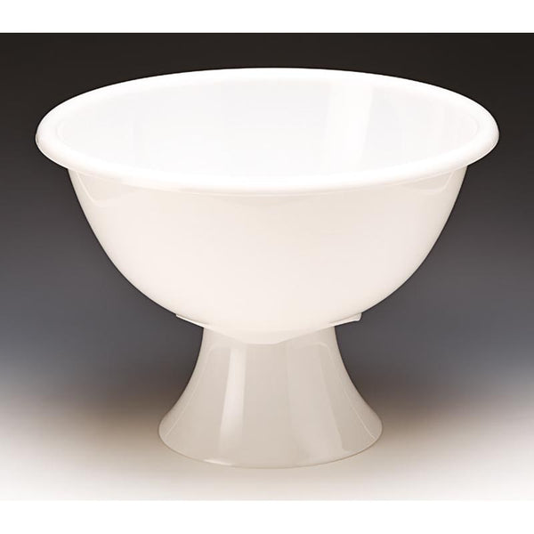 Zicco ZCP-514 Ayaklı Polikarbon Teşhir Kasesi, 45 cm, Beyaz