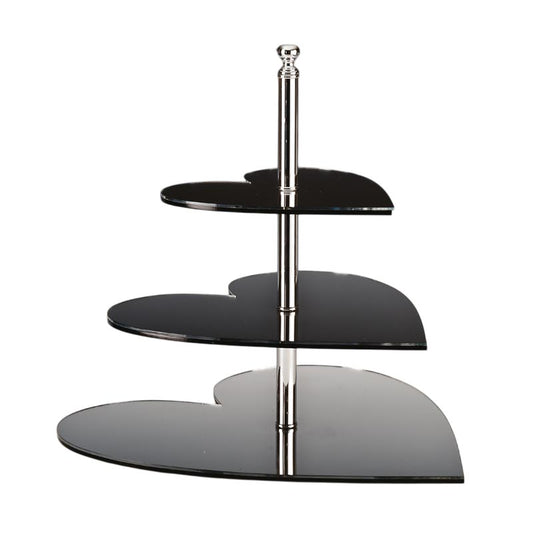 Zicco ZCP-117 Aynalı Kalp Teşhir Standı, 3'lü 20x30x40 cm