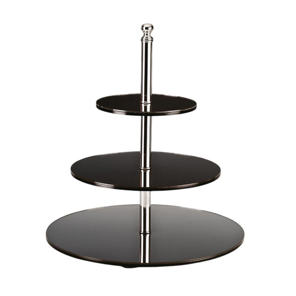 Zicco ZCP-034 Aynalı Yuvarlak Teşhir Standı, Katlı, 45 cm