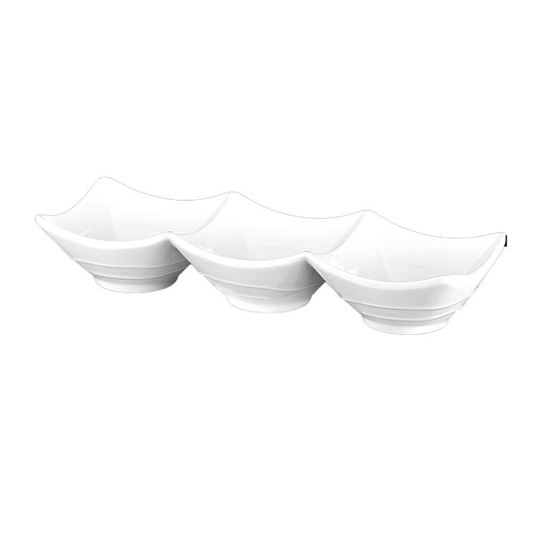 Biradlı BRD-343 Minimal Melamin Sunum Kasesi, 3'lü, 24.5x8.5x4.5 cm