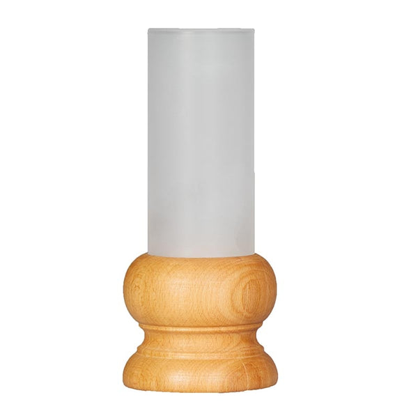 Biradlı GRV-1861 Ahşap Şamdan, 16.5 cm, Meşe
