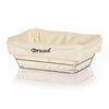 Biradlı HW-182B Dikdörtgen Bezli Ekmek Sepeti, 22x16 cm