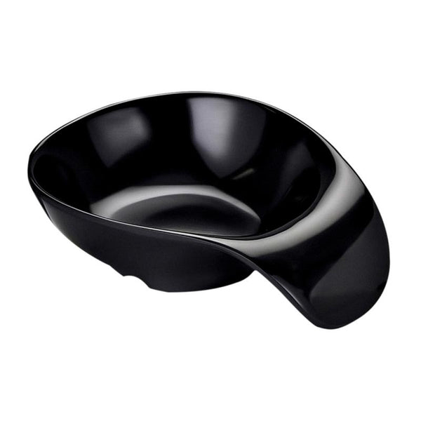Biradlı BRD-516205 Açık Büfe Minimal Sos Tabağı, 13x9 cm, Siyah
