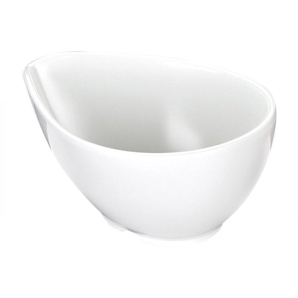 Biradlı BRD-516404 Açık Büfe Minimal Sos Tabağı, 10.5x7.5x4.5 cm, Beyaz