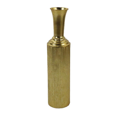 Biradlı Groovy GRV-71604 Dekoratif Metal Vazo, 60.5x14 cm