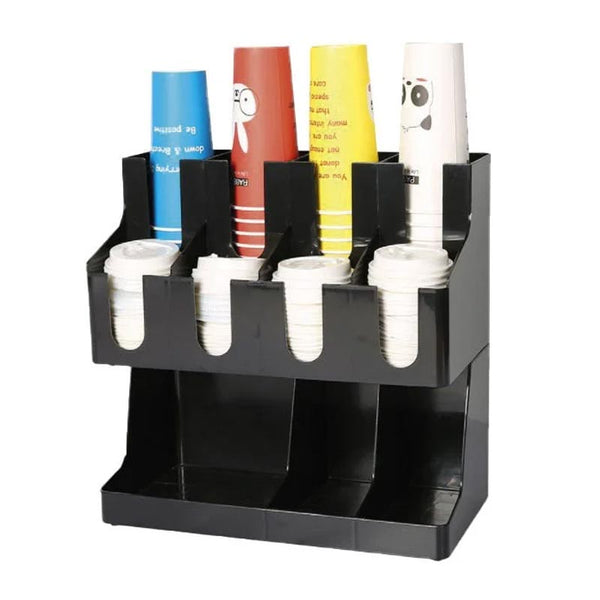 Biradlı Groovy GRV-KBS-03 Plastik Karton Bardak Standı ve Organizatör, 41x21x40 cm