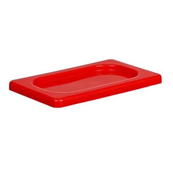 Bora Plastik Kilitli Propilen Gastronomi Kapağı, GN 1/9, Kırmızı