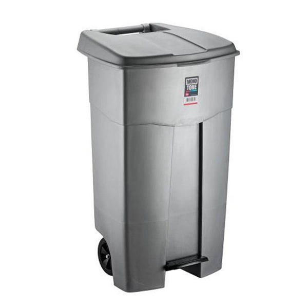Bora Plastik Pedallı Çöp Kovası, 125 L, Gri