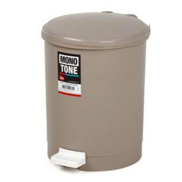 Bora Plastik Pedallı Çöp Kovası, No: 2, 12 L, Kahverengi