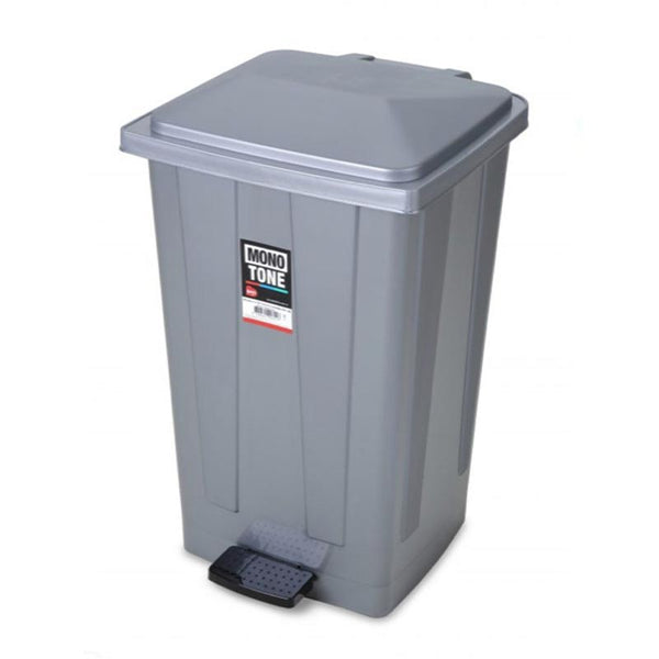 Bora Plastik Pedallı Çöp Kovası, No: 5, 86 L,Gri