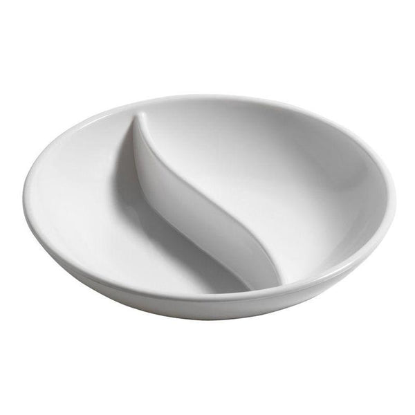 Bora Plastik Yuvarlak Bölmeli Sos Kabı, Polikarbonat, 8.5 cm, Beyaz