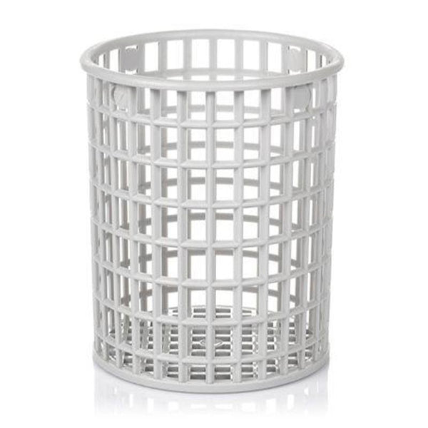 Bora Plastik Yuvarlak Kaşık Çatal Yıkama Basketi, 40x40x15 cm, Gri