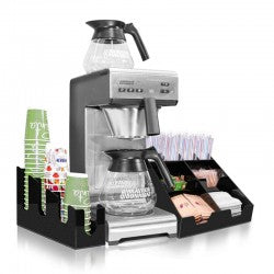 Bravilor Bonamat Matic Filtre Kahve Makinesi + Peçete ve Karıştırıcı Standı + Bardaklık Standı + Peçete ve Karıştırıcı Standı