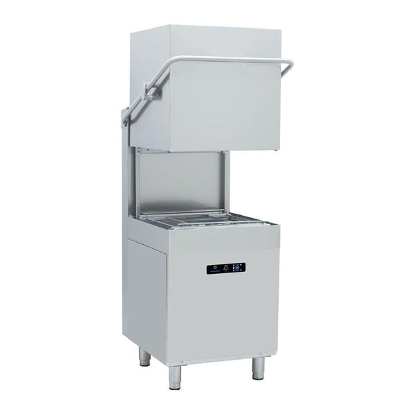 Öztiryakiler OBM 1080T Plus Touch Ekran Giyotin Tip Bulaşık Yıkama Makinesi, Tahliye - Durulama - Parlatıcı - Deterjan Pompalı