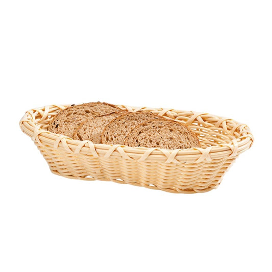 Zicco B-OV-4155 Plastik Oval Ekmek Sepeti, 20x29x7 cm