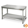 Çalışma Tezgahı - Paslanmaz Çelik - ECO - 1000x600mm - Alt Raflı, Sırtsız