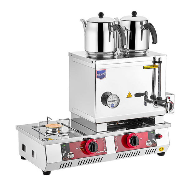 Remta N11E 30 Model 2 Demlikli Çay Ocağı, 24 L, Gazlı+Elektrikli