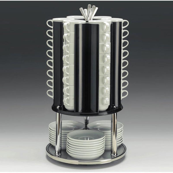 Zicco ZCP-757 Metal Altlı Döner Tabak Fincan Kaşık Standı, 30x55 cm