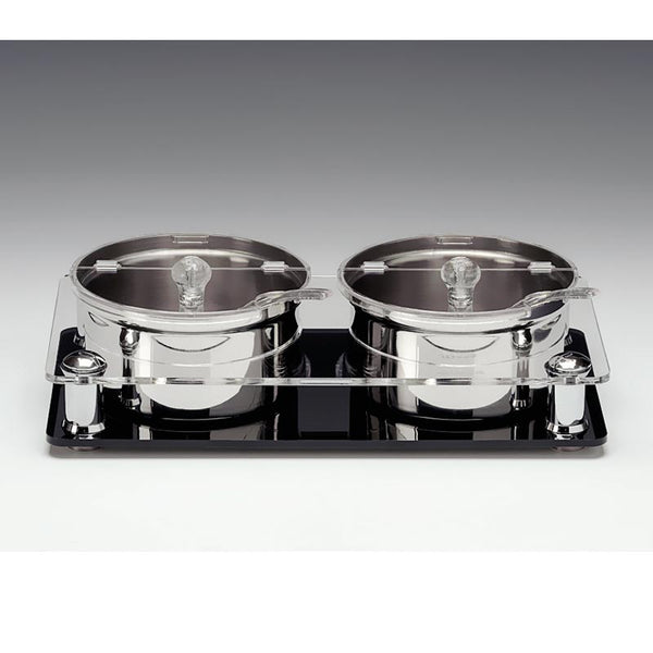 Zicco ZCP-666 Polikarbon Kapaklı Çelk Altlı Sosluk Reçellik Standı, 2'li, 17.5x33.5 cm