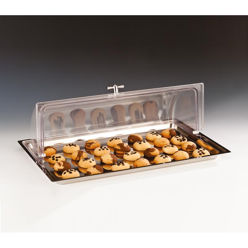 Zicco ZCP-018 Rolltop Kapaklı Polikarbon Muhafaza Kabı, GN 1/1, 56x36 cm