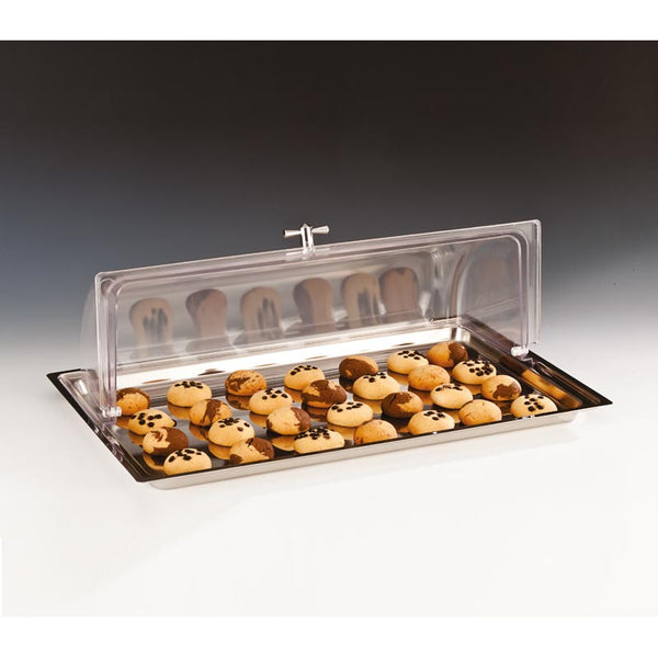 Zicco ZCP-018 Rolltop Kapaklı Polikarbon Muhafaza Kabı, GN 1/1, 56x36 cm
