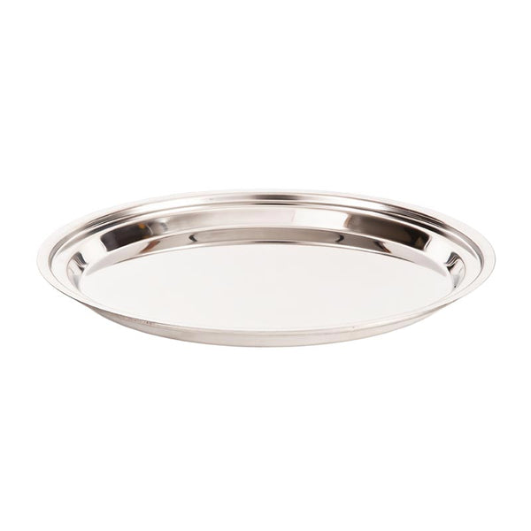 Zicco ZCP-405 Yuvarlak Çelik Teşhir Tepsisi, 35 cm