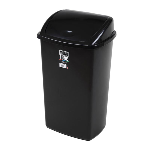 Bora Plastik Click Çöp Kovası, No: 6, 50 L, Siyah