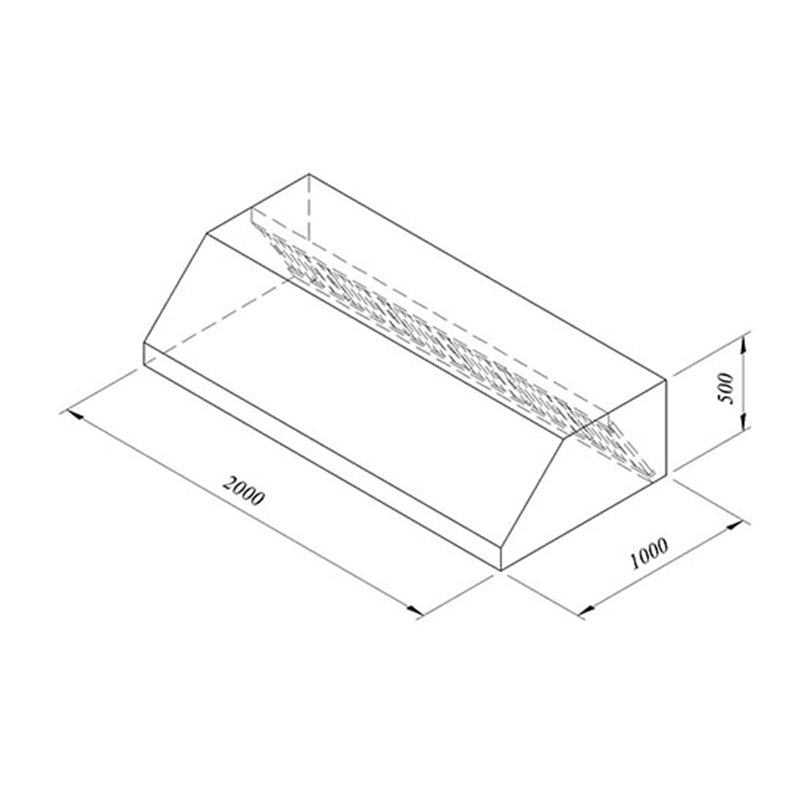Öztiryakiler Duvar Tipi Filtreli Davlumbaz, 200x100 cm