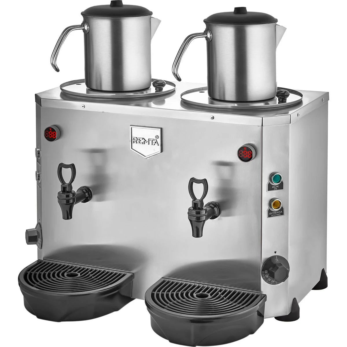 Double Teapot Jumbo Tea Machine 9+9 lt-DE15