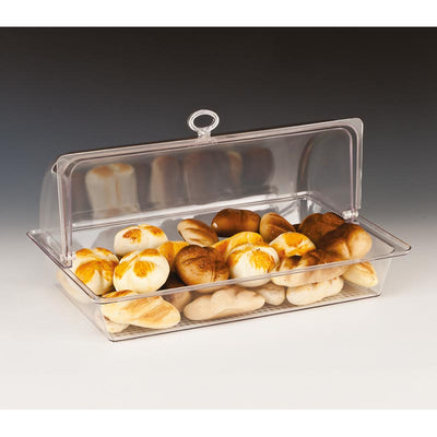 Zicco ZCP-319 Polikarbon Rolltop Kapaklı Derin Muhafaza Kabı, 28x43x22 cm, Şeffaf