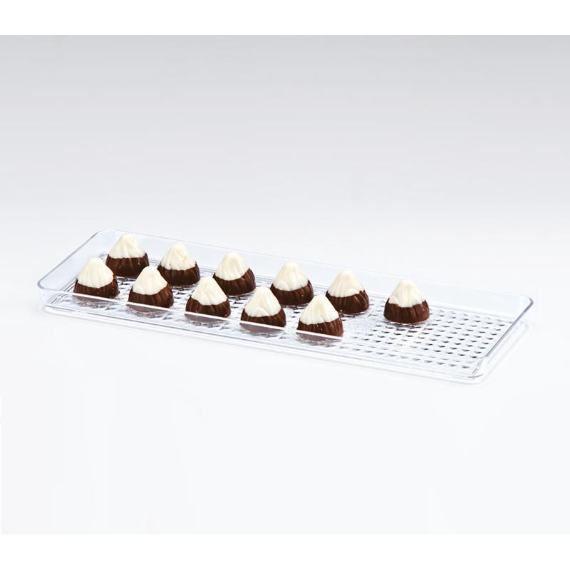 Zicco ZCP-460 Polikarbon Çikolata Teşhir Tepsisi, 10x30 cm