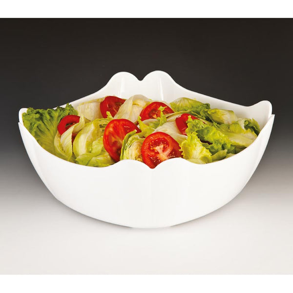 Zicco ZCP-335 Polikarbon Derin Teşhir Kasesi, 31x31 cm, Beyaz