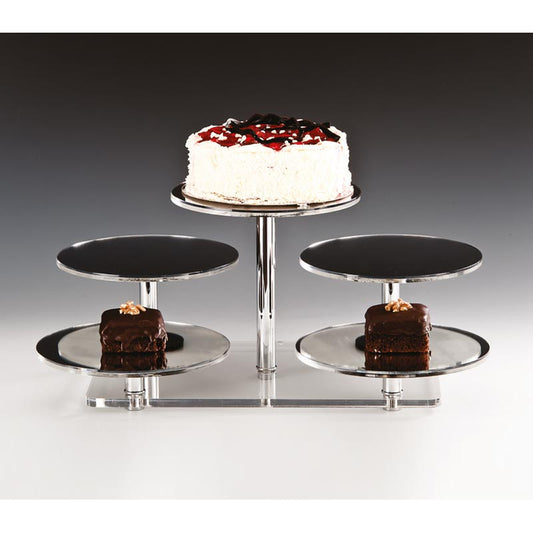 Zicco ZCP-290 Dikdörtgen Altlı Aynalı Teşhir Standı, 5'li, 52x42x24 cm