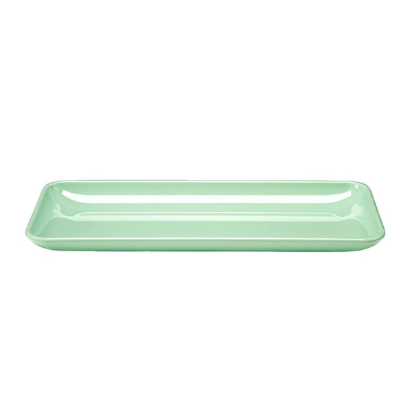 Zicco K-2028 Melamin Dikdörtgen Teşhir Tabağı, 21x51x4 cm, Yeşil