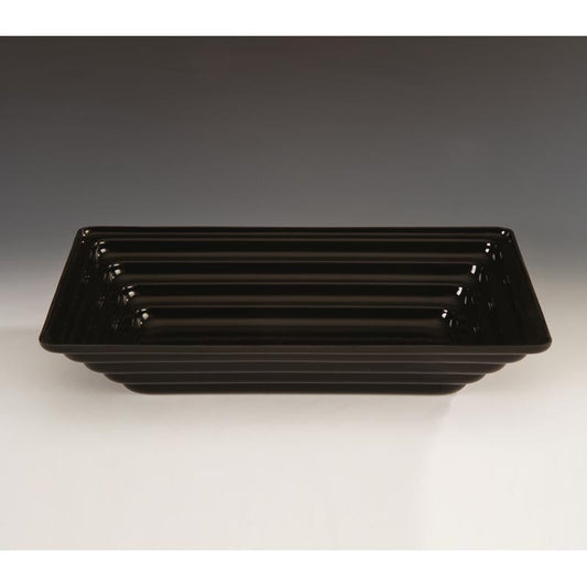 Zicco ZCP-426 Akrilik Teşhir Kasesi, 43.5x28.5 cm, Siyah