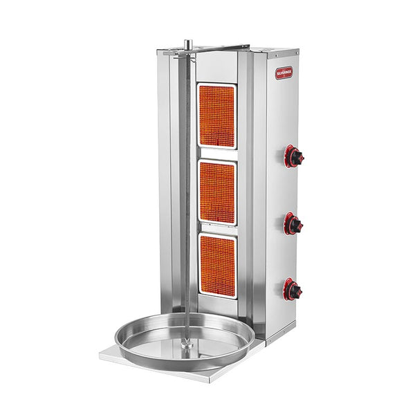 SilverInox 2165 Döner Ocağı, 3 Radyanlı, Doğalgazlı