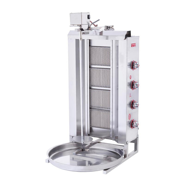 SilverInox 2166-U4L Üstten Motorlu Döner Ocağı, 4 Radyanlı, LPG'li